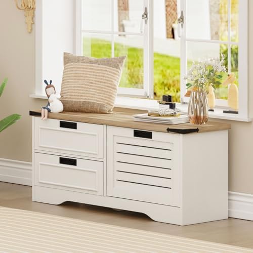 fatorri shoe storage bench, entryway bench with flip, package contents