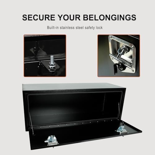 60 inch steel underbody truck tool box heavy showing dimensions