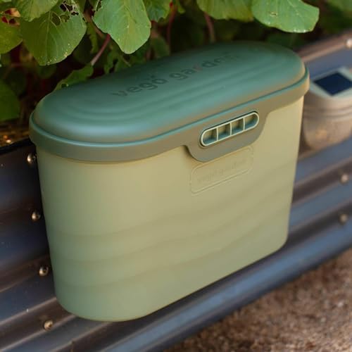 vego garden heavy-duty hanging garden toolbox, weather-resistant durable on a desk or shelf