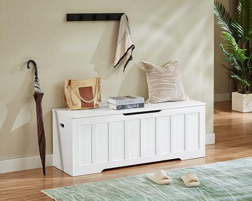 vankiley 51.2" storage chest extra large,wooden storage bench,white, package contents