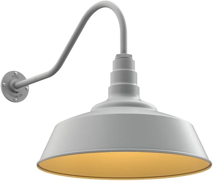 Steel Lighting Co. Large Outdoor Barn Light | Gooseneck Light Fixture | Made in by SteelLightingCo