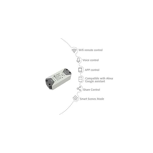 eMylo Smart WiFi Light Switch Wireless Relay Switch Module Remote Control Home - Image 6