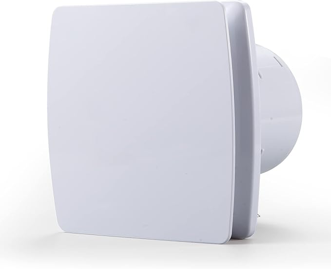 Zeyzer Exhaust Fan 110 CFM 1.0 Sones 5.9" Duct White Square Quiet Powerful by Zeyzer