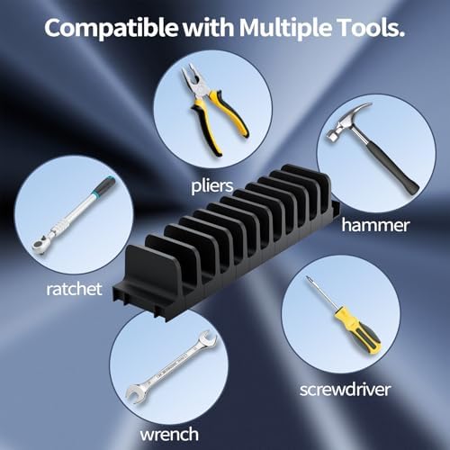 magnetic pliers organizer for tool boxdrawer, modular plier, side view