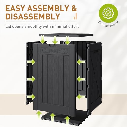 devoko 48 gallon package delivery box outdoor secure on a desk or shelf