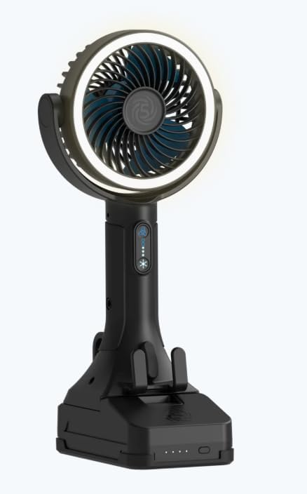 CANE5 AirLux Pro, Portable Fan, 180-Degree Tilt Head, 5 Speeds, 18MPH Wind - Image 8