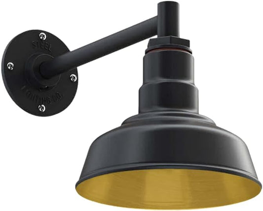 Steel Lighting Co. Hawthorne Barn Light | Outdoor Wall Mounted | 8 inch Dome | by SteelLightingCo
