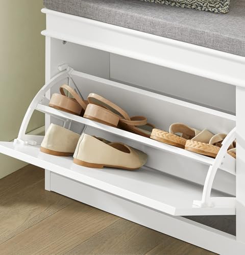 haotian shoe storage bench entryway on a desk or shelf