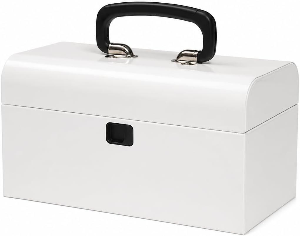 k.balt retro portable mini toolbox white steel tool, main product view