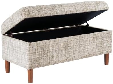 homepop 40" ainsley button tufted storage bench, package contents
