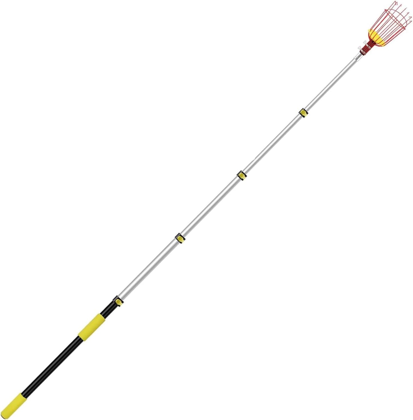 Fruit Picker with Basket, Apple Picking Tool Telescoping Pole