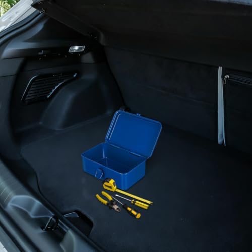 doitool metal tool boxes, 2 pcs portable mini, front angle view