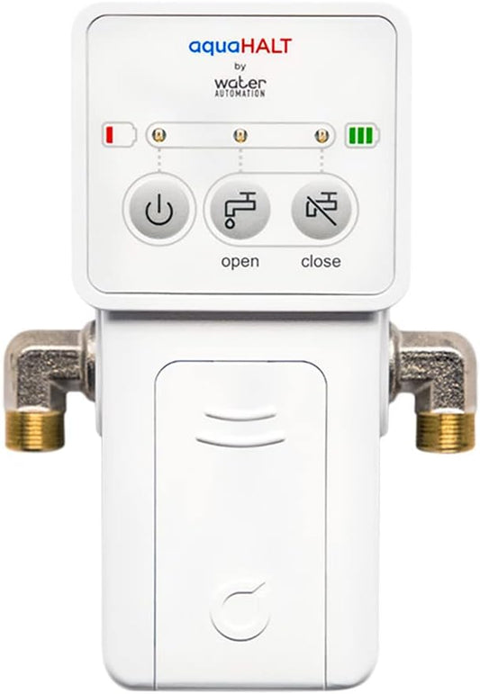 aquaHALT Smart Home Water Toilet Leak Detector Alarm and Automatic Shut Off by aquaHALT