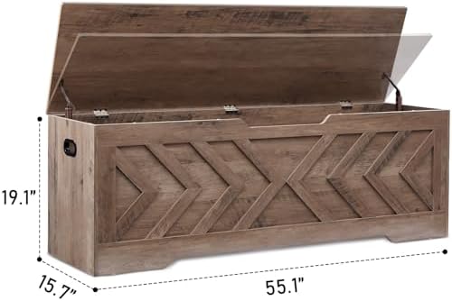 55.1” storage bench, extra large entryway bench with, close-up detail