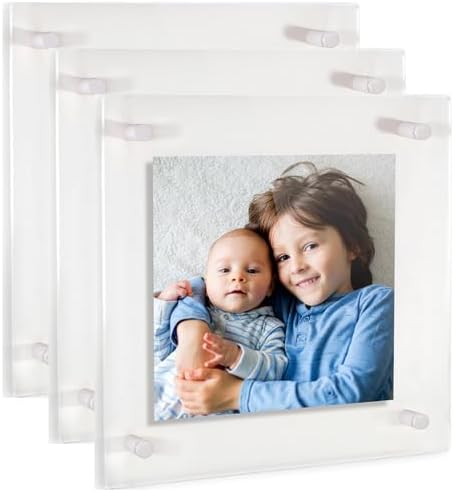ArtToFrames 12x12 Inch Double Panel Floating Acrylic Picture Frame comes by ArtToFrames