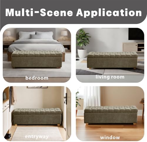 chifee & vingol 60" ottoman with storage oversized, package contents