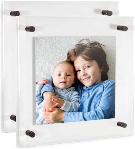ArtToFrames 24x24 Inch Double Panel Floating Acrylic Picture Frame comes by ArtToFrames