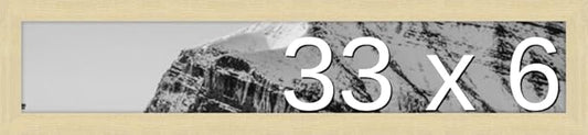Frame It Easy 33 x 6 Wheat Wood Frame by FrameItEasy