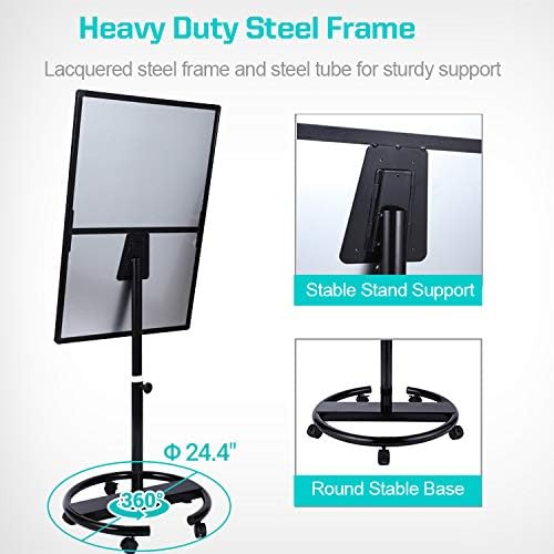 40 X 28 Inch Mobile Magnetic Whiteboard on Wheels, Rolling Dry Erase Board - Image 4