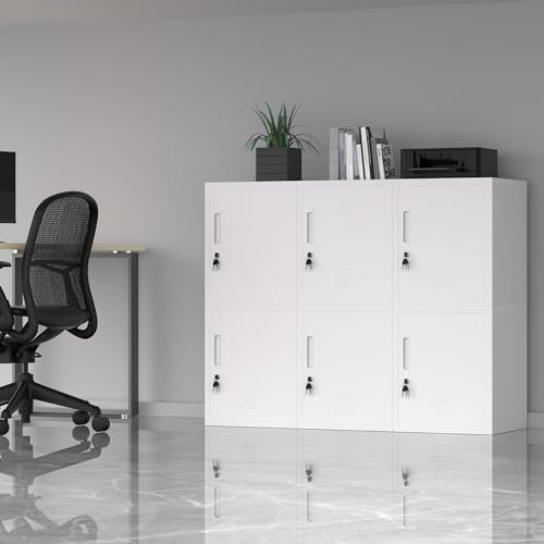jingur metal storage locker with lockable door, 18.9, side view