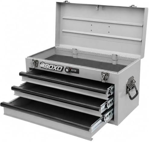 boxo usa 3-drawer hand carry toolbox – heavy, main product view