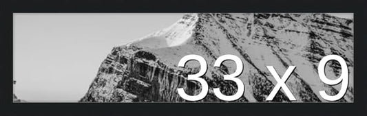 Frame It Easy 33 x 9 Black Wood Frame by FrameItEasy
