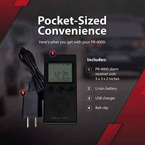 Wireless Driveway Alarm Portable Receiver PR-4000 - Image 6