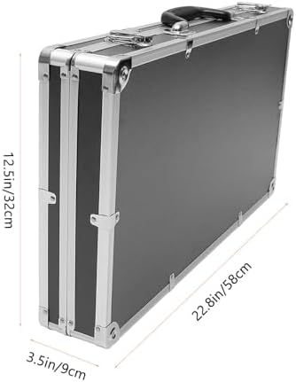aluminum case with foam inserts - aluminum hard shown in use