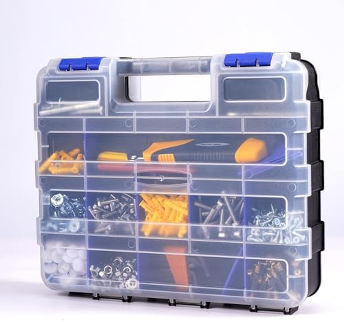 aidy-pro small parts organizer box storage case tools on a desk or shelf