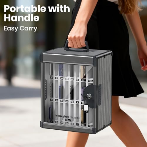 24 slots cell phone locker for classroom, portable, package contents