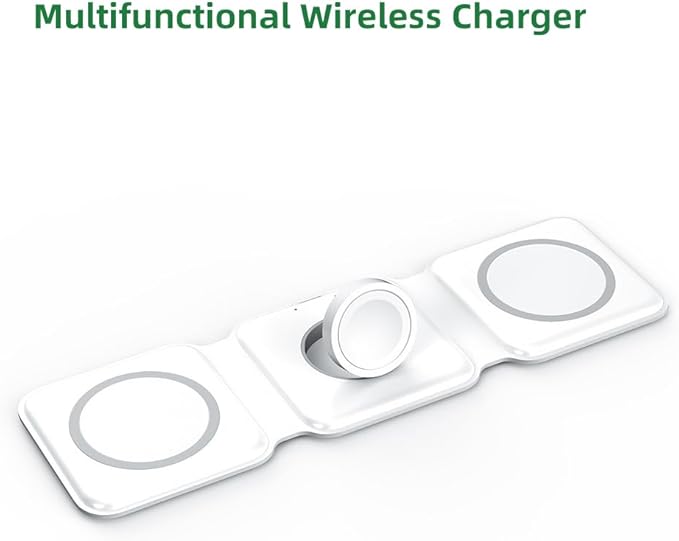 IHAO 3in1 Megnetic Attraction Wireless Charging Station Foldable Fast Charger - Image 8