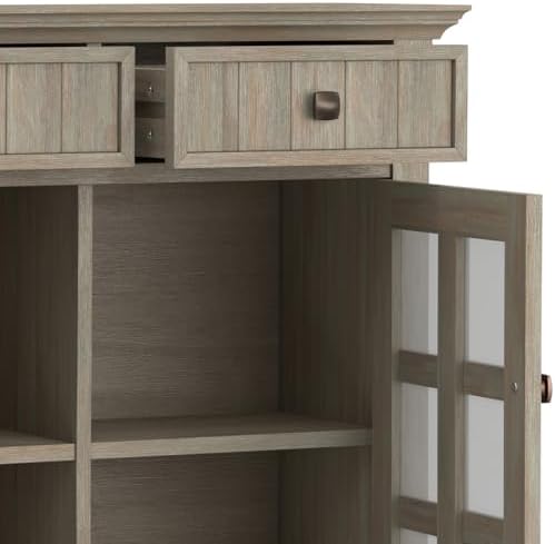 simplihome acadian storage bench and cabinet set in, view 12