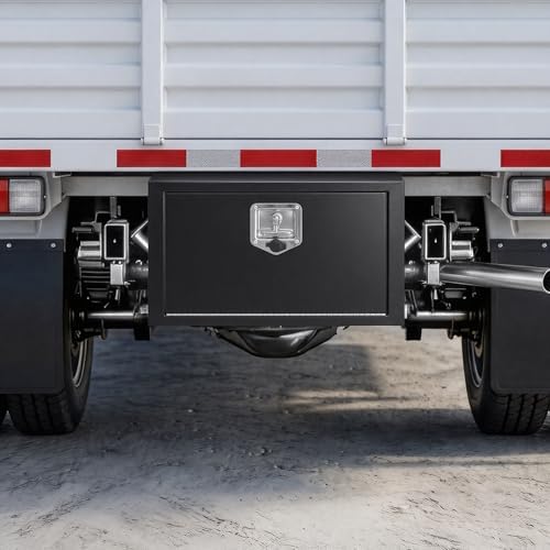 vevor underbody truck tool box, 24 x 12, front angle view