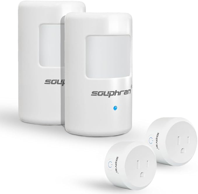 Souphran Plug-in Wireless Motion Activated Light Control, No Wiring, Adjustable by SOUPHRAN