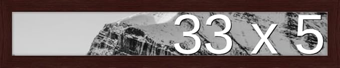 Frame It Easy 33 x 5 Merlot Wood Frame by FrameItEasy