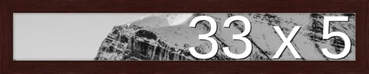 Frame It Easy 33 x 5 Merlot Wood Frame by FrameItEasy