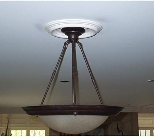 Ekena Millwork CM12TR Traditional Ceiling Medallion (Fits Canopies up to 2 3/4")12"OD x 1"P Primed 1 each