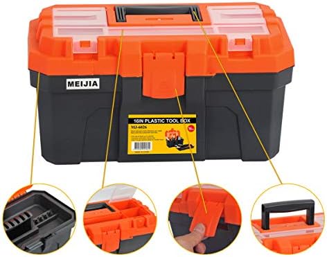 meijia portable tool storage box, organizers with foldable, package contents