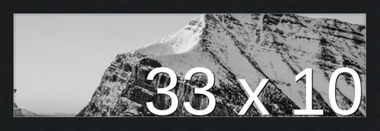 Frame It Easy 33 x 10 Black Wood Frame by FrameItEasy