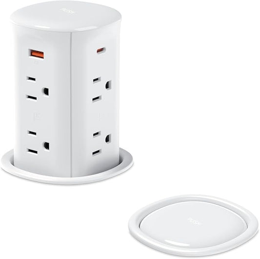 Pop Up Outlet for Countertop, Recessed Power Strip, Power Grommet 3.15 inch by Jgstkcity