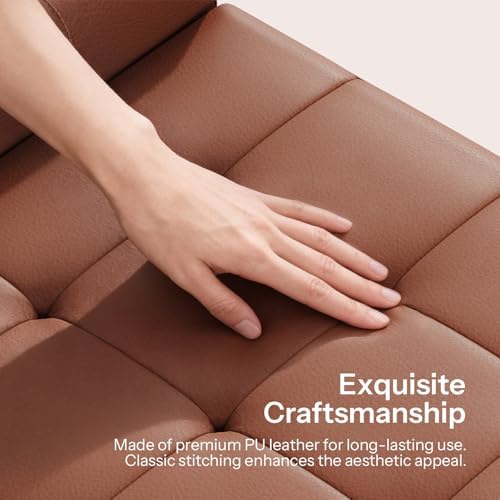 hoobro ottoman with storage, 46.7'' storage bench, front angle view