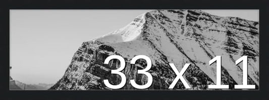 Frame It Easy 33 x 11 Black Wood Frame by FrameItEasy