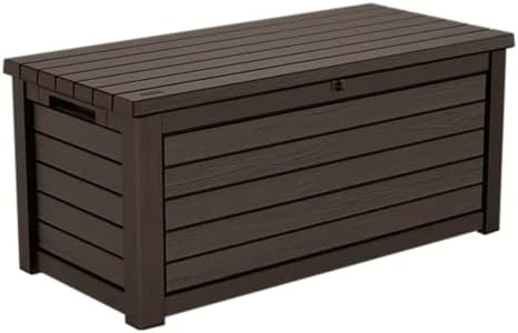 keter 165-gallon resin outdoor deck box, main product view