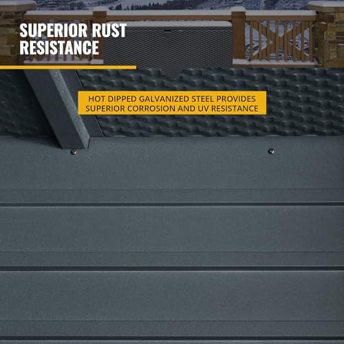 arrow 4' x 2' x 2' spacemaker anthracite, package contents