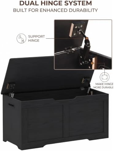timberer 31.5" storage chest with 2 safety hinges, package contents