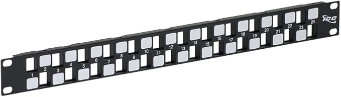ICC 24 Port Blank Keystone 1U Patch Panel by ICC