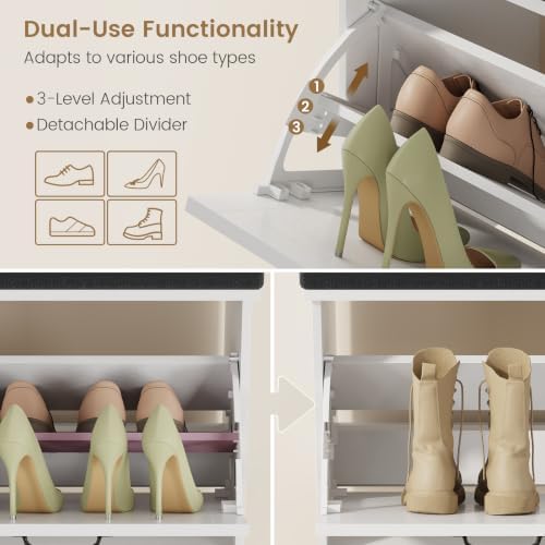farmhouse shoe storage bench with seat cushion &, package contents