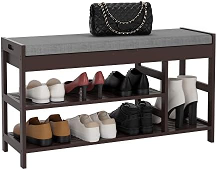 2-tier shoe rack bench with flip-top storage, 36", view 9