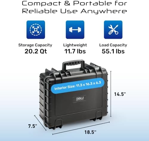 b&w international jet 5000 outdoor tool case with, front angle view