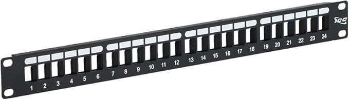 ICC 24 Port Blank Keystone 1U Patch Panel by ICC